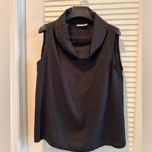 Bryn Walker Etna Cowl Neck Linen Sleeveless Tank (sz Large)